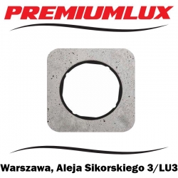 Berker R.1 ramka pojedyncza beton do czarnych Warszawa Aleja Sikorskiego 3 LU3 Bartycka